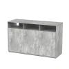 TERRATLANTIS - Meuble pour terrarium avec portes Béton L.132xP.45xH.80cm