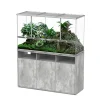 TERRATLANTIS - Terrarium et Meuble avec portes Béton L.132xP.45xH.75cm