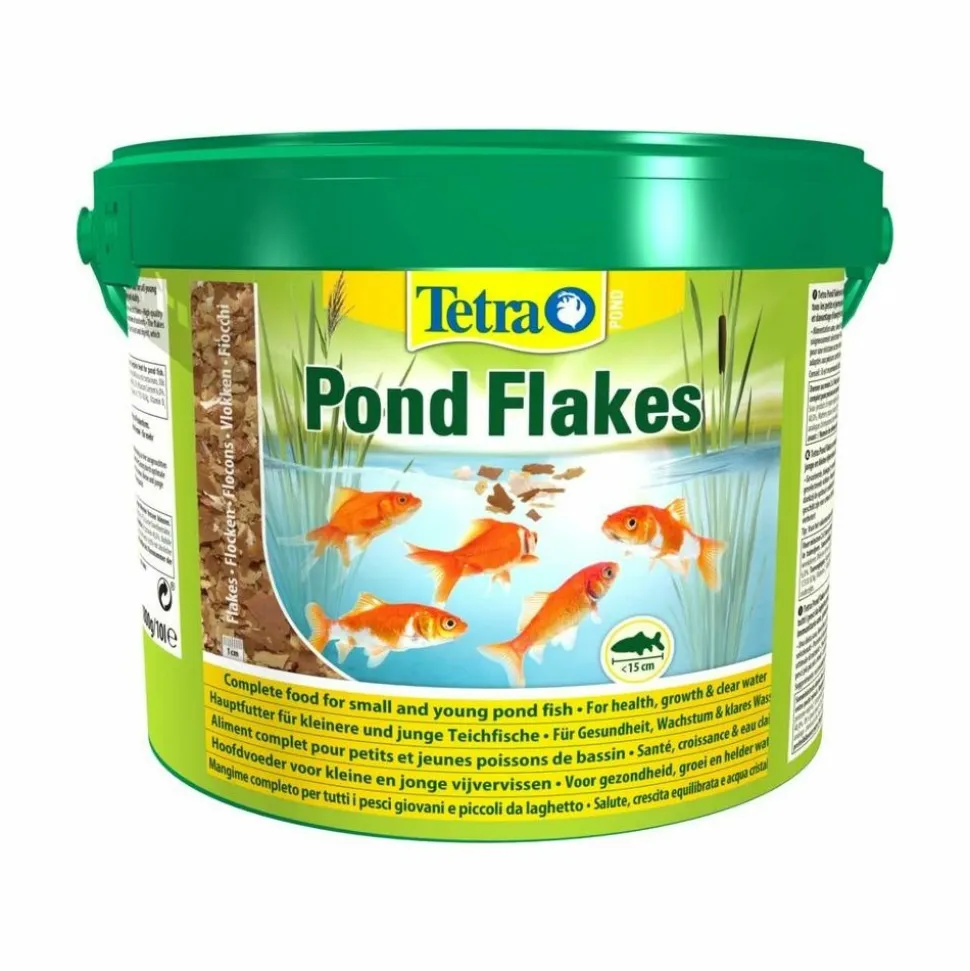 TETRA - Aliments complets pour petits et jeunes poissons de bassin pond flakes 10l