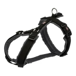 TRIXIE - Harnais trekking trixie premium - m–l: 62–74 cm- 25mm - noir et gris graphite