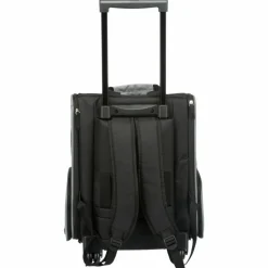 TRIXIE - Sac à dos à roulettes pour animaux de compagnie noir et gris
