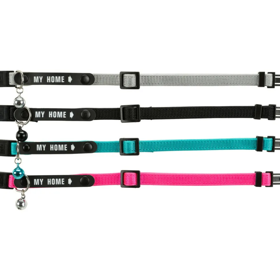 TRIXIE - Un collier chat avec bande "mon adresse" couleur aléatoire