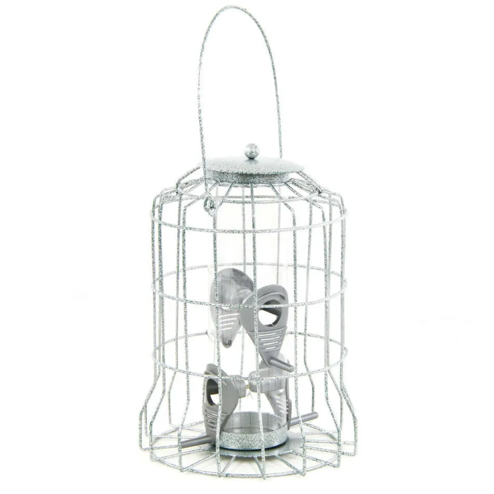 TRUFFAUT BIODIVERSITÉ - Distributeur de graines Mety en métal pour oiseaux du jardin