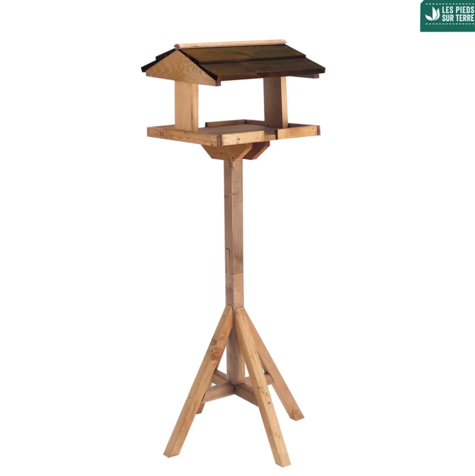 TRUFFAUT BIODIVERSITÉ - Mangeoire sur pied Harmony pour oiseaux de hauteur 116 cm