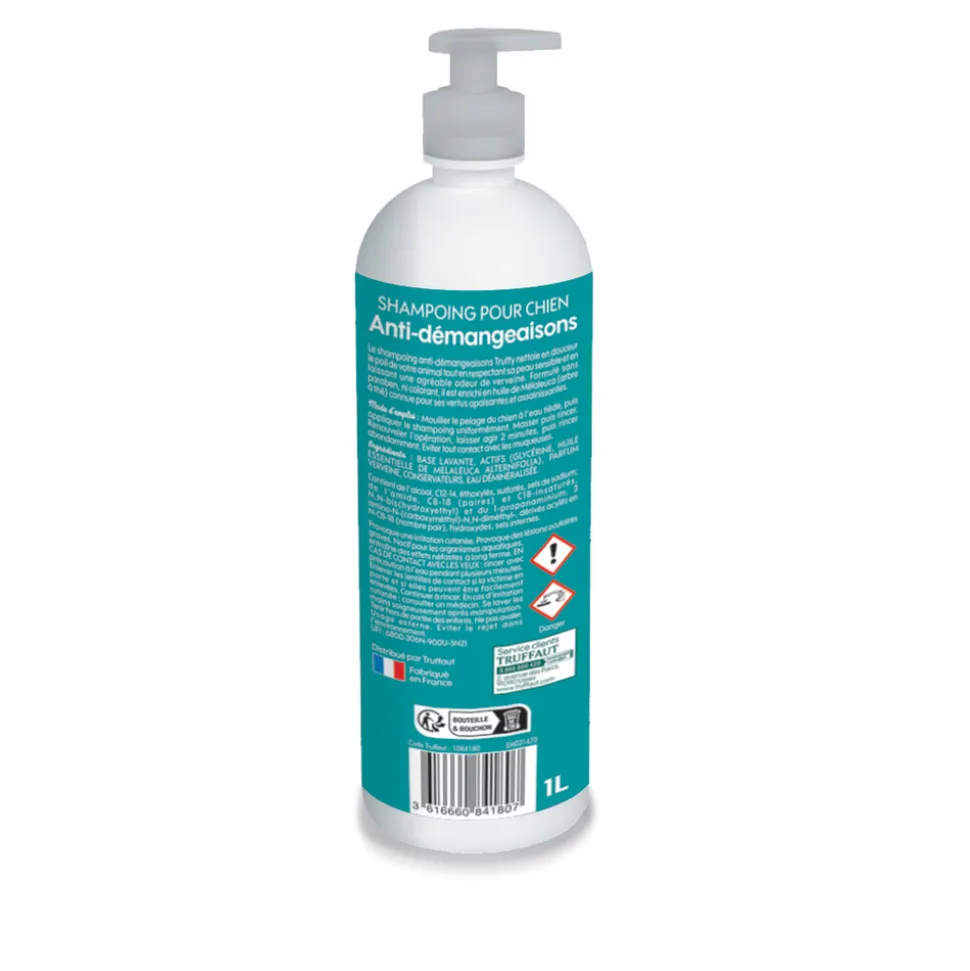 TRUFFY - Shampoing Truffy anti-démangaisons pour chien 1L
