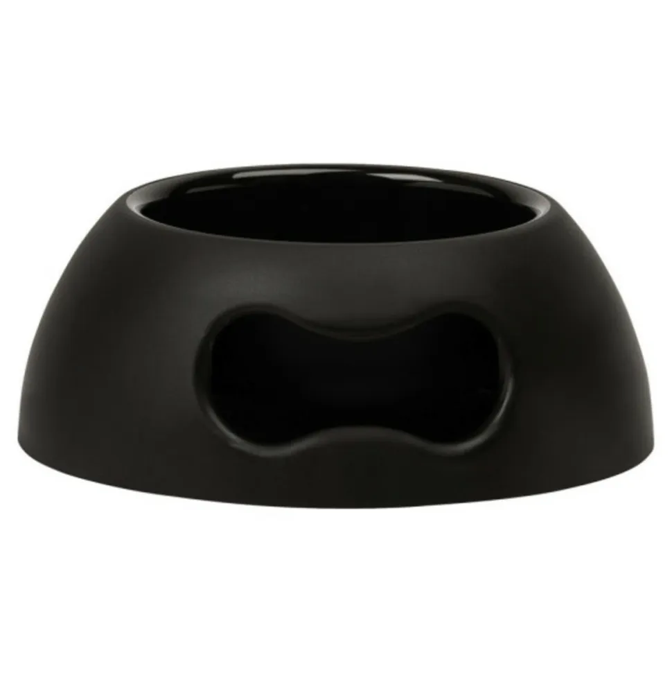 UNITED PETS - Mangeoire pour chiens 1,1 l noir polypropylène 24.5 cm