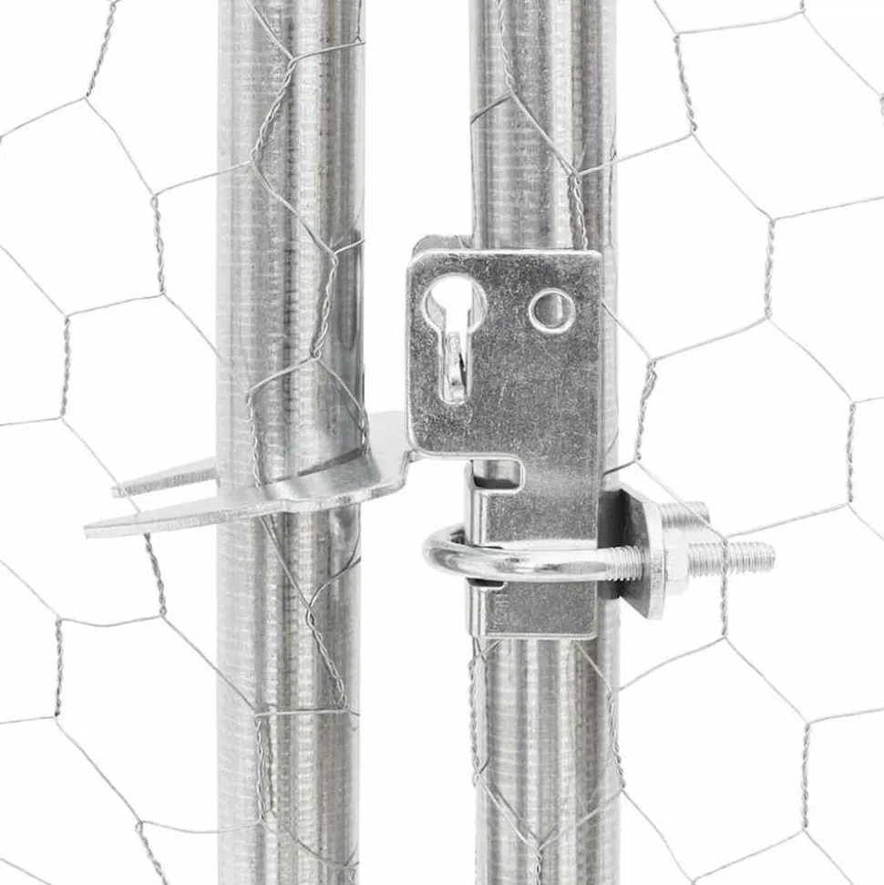 VIDAXL - Poulailler avec toit 2,5x12x2,25 m acier galvanisé