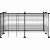 VIDAXL - Cage animaux de compagnie à 8 panneaux noir 35x35 cm acier