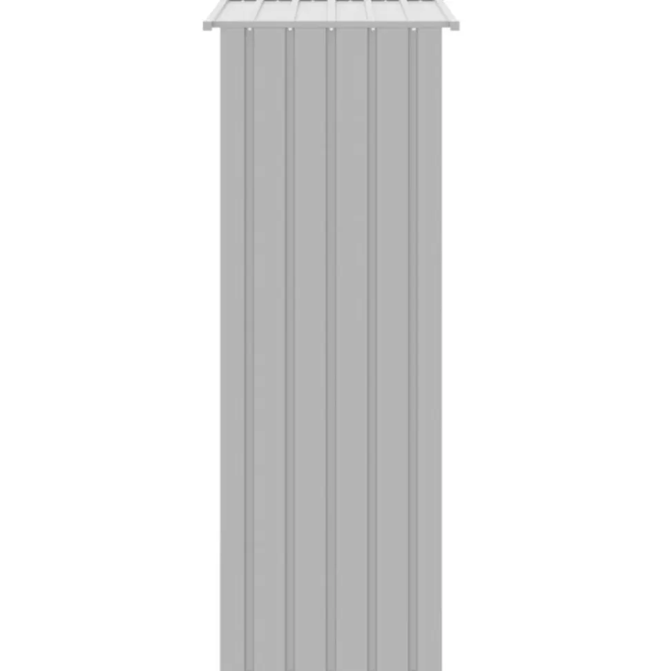 VIDAXL - Cage à oiseaux gris 215x78x200 cm acier galvanisé