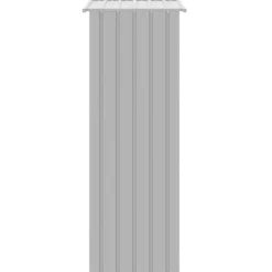 VIDAXL - Cage à oiseaux gris 115x78x200 cm acier galvanisé