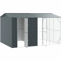 VIDAXL - Cage pour oiseaux anthracite 430 x 310 x 247 cm acier galvanisé