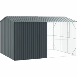 VIDAXL - Cage pour oiseaux anthracite 430 x 310 x 247 cm acier galvanisé