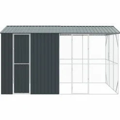 VIDAXL - Cage pour oiseaux anthracite 430 x 310 x 247 cm acier galvanisé
