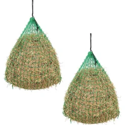 VIDAXL - Filet à foin 2 pcs rond 0,75 x 0,5 m pp