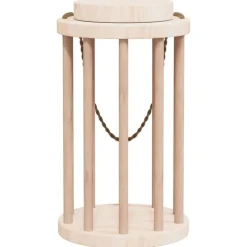 VIDAXL - Mangeoire à foin pour lapins ø15x25,5 cm bois massif de sapin