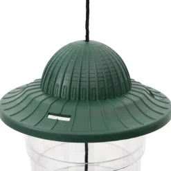 VIDAXL - Mangeoires pour oiseaux 3 pcs vert foncé 13x13x17 cm
