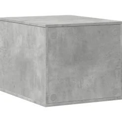 VIDAXL - Meuble de bac à litière pour chat gris béton bois d'ingénierie