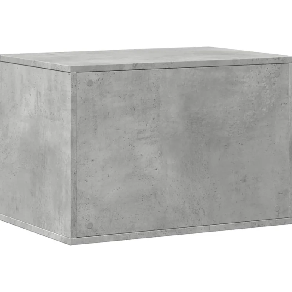VIDAXL - Meuble de bac à litière pour chat gris béton bois d'ingénierie