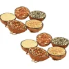 VIDAXL - Moitiés de noix de coco de nourriture d'oiseaux 10 pcs 290 g
