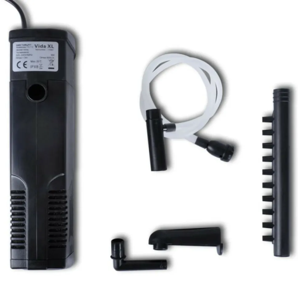 VIDAXL - Pompe de filtration d aquarium avec charbon actif 600 l h