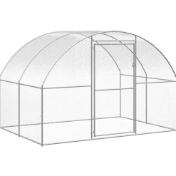 VIDAXL - Poulailler d extérieur 3x24x2 m acier galvanisé