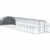VIDAXL - Poulailler d extérieur 3x16x2 m acier galvanisé