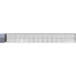 VIDAXL - Poulailler d extérieur 3x16x2 m acier galvanisé
