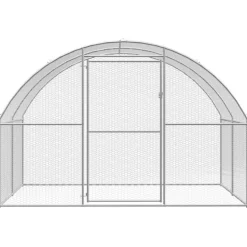 VIDAXL - Poulailler d extérieur 3x10x2 m acier galvanisé