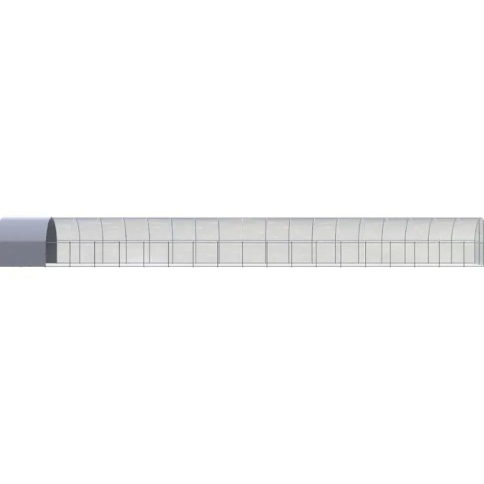 VIDAXL - Poulailler d extérieur 3x20x2 m acier galvanisé