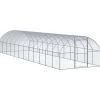 VIDAXL - Poulailler d extérieur 3x12x2 m acier galvanisé