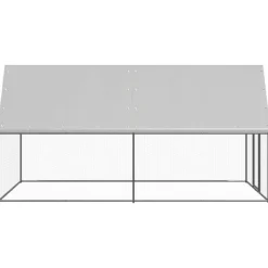 VIDAXL - Poulailler d extérieur 2x4x2 m acier galvanisé