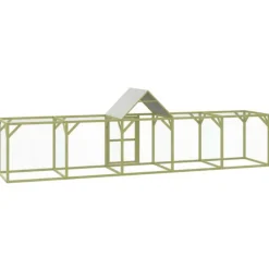 VIDAXL - Poulailler 500x100x150 cm bois de pin massif imprégné