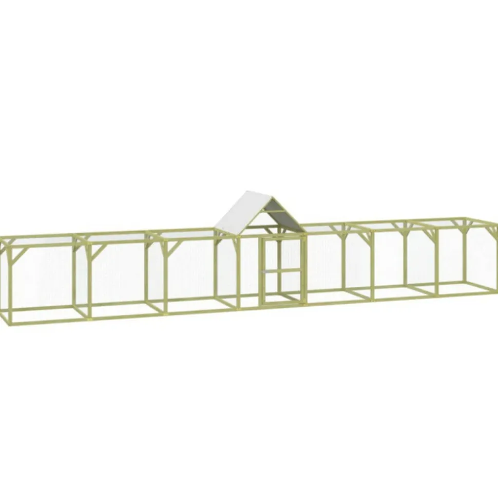 VIDAXL - Poulailler 700x100x150 cm bois de pin massif imprégné