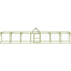 VIDAXL - Poulailler 700x100x150 cm bois de pin massif imprégné