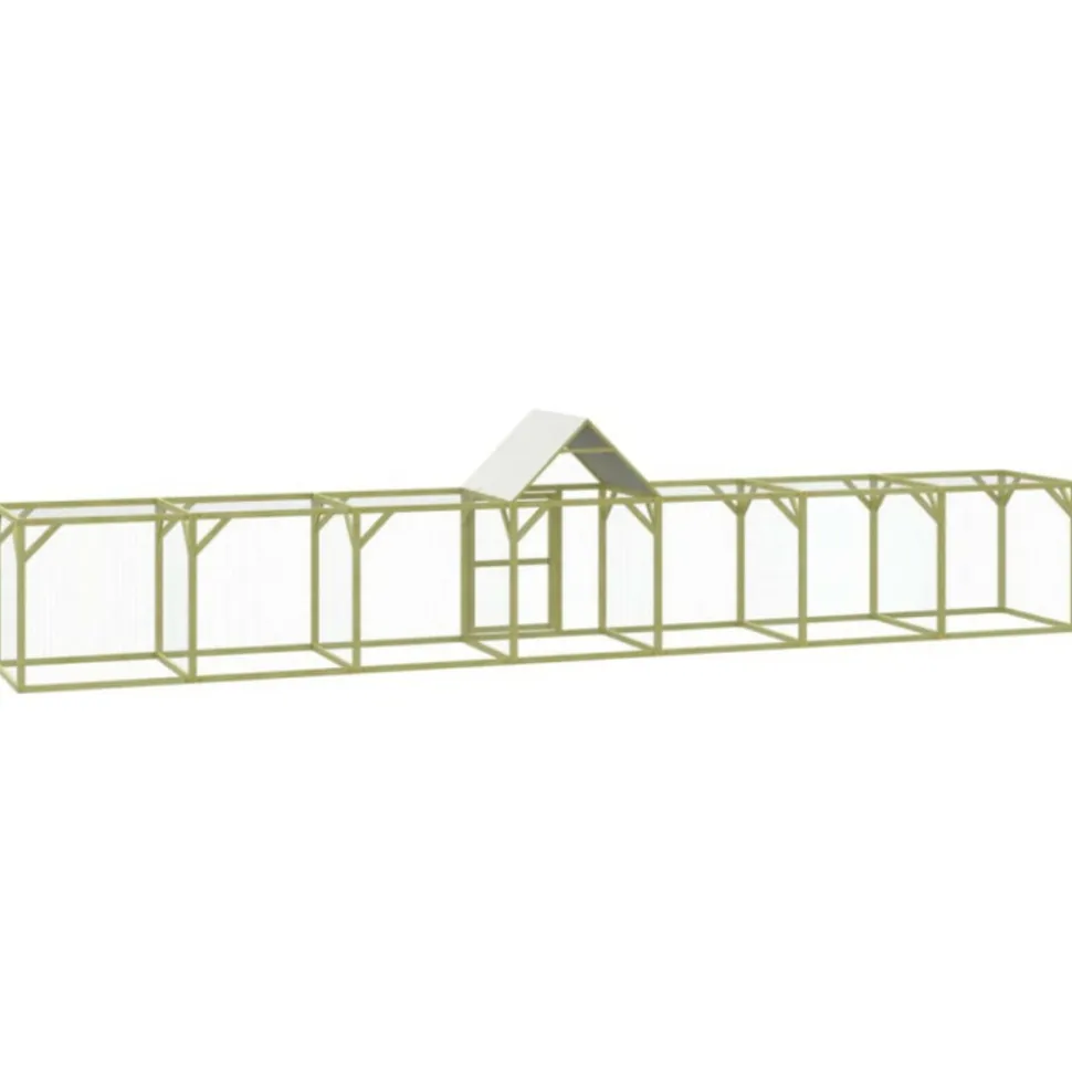 VIDAXL - Poulailler 700x100x150 cm bois de pin massif imprégné