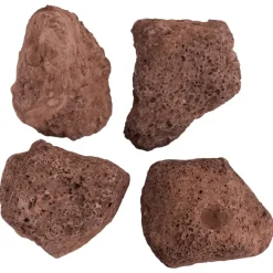 VIDAXL - Roches volcaniques 10 kg rouge 10-30 cm