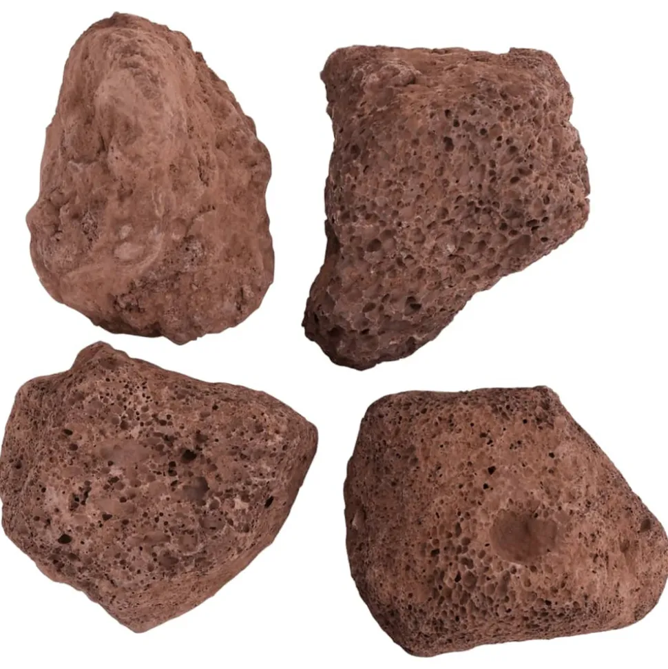 VIDAXL - Roches volcaniques 10 kg rouge 10-30 cm