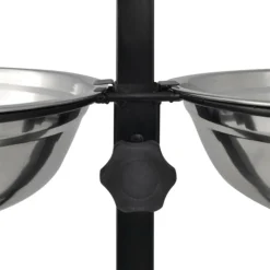 VIDAXL - Support réglable avec 2 bols de 41 l pour chien