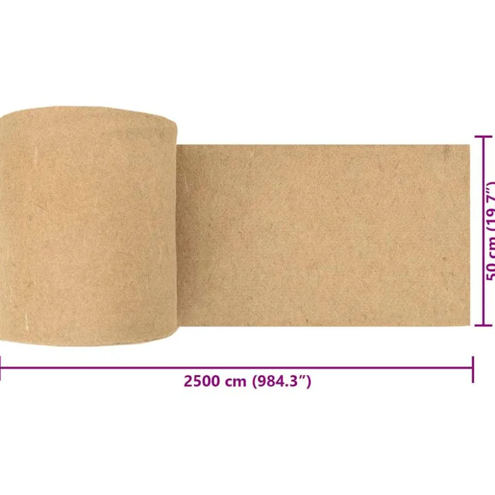 VIDAXL - Tapis de chanvre pour rongeurs 0,5x25 m 5 mm