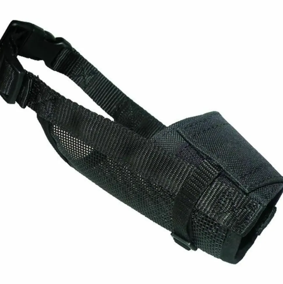 Yago museliere en nylon noir pour grand chien,