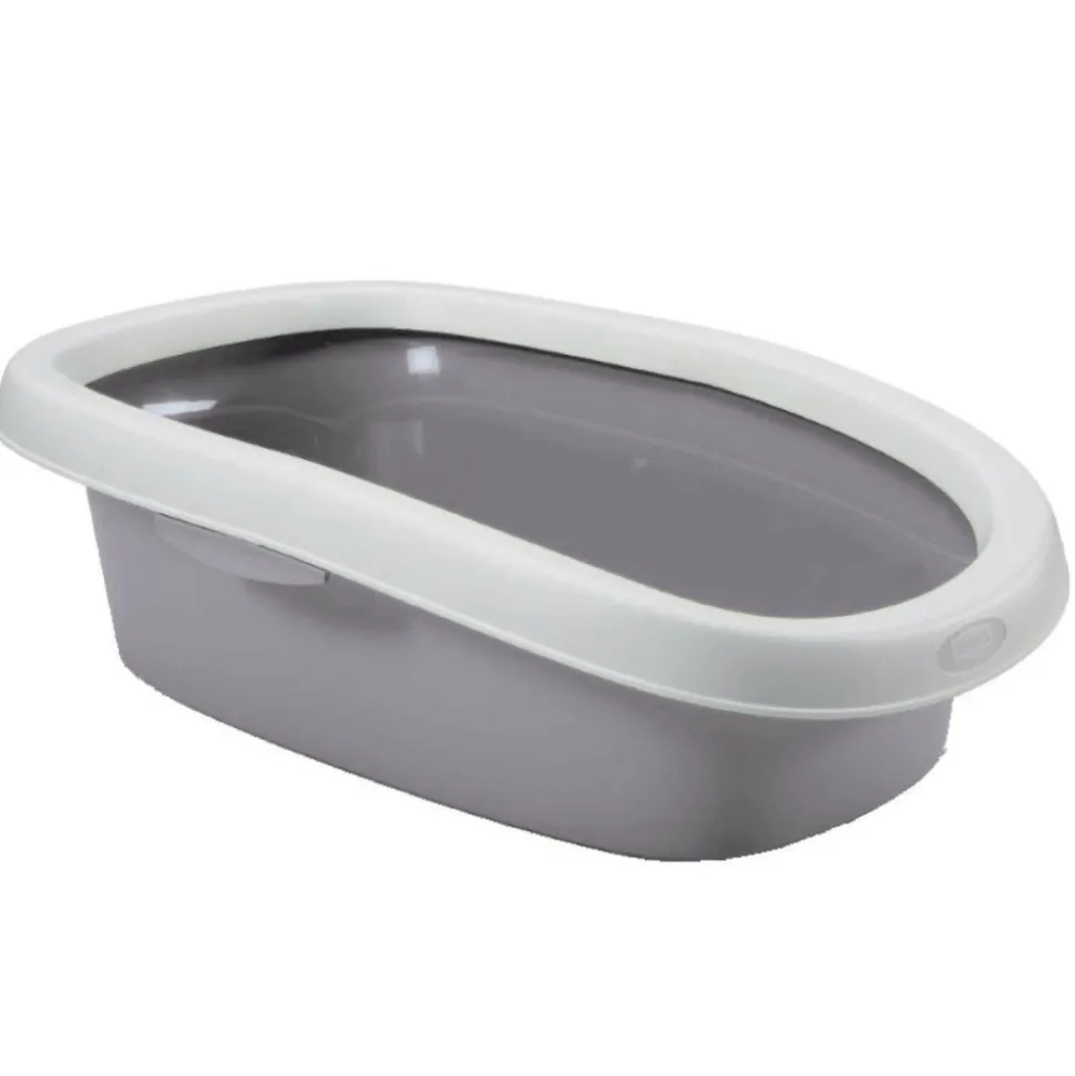 ZOLUX - Bac a litière sprint 20, gris pierre 39 x 58 x 17 h pour chat