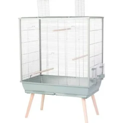 ZOLUX - Cage surélevée pour oiseau - zolux - néolife - pour perruche, calopsitte, canari - 81 x 48 x 130 cm - vert