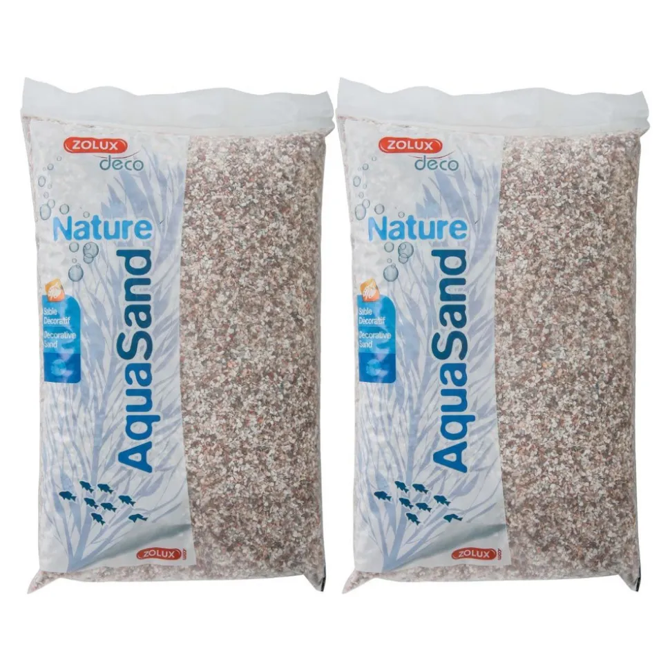 ZOLUX - Sol décoratif aquasand cristobalite rose 4kg (lot de 2)