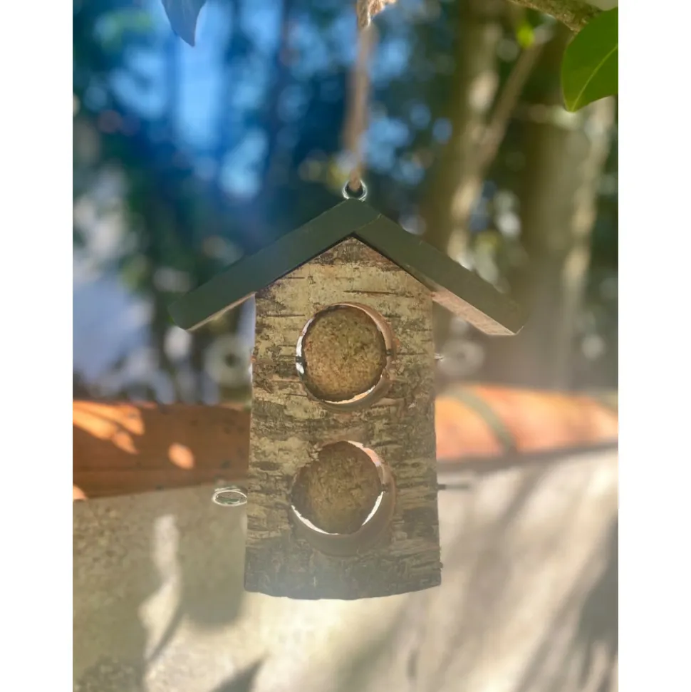 ZOLUX - Support 2 boules de graisse en bois massif pour oiseaux