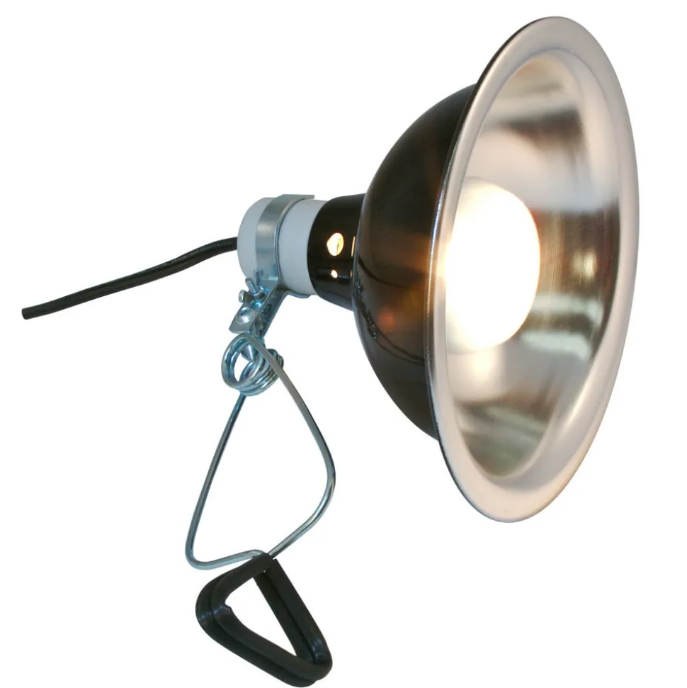 ZOO MED - Support de lampe zoomed deluxe porcelaine clamp lampe 22 cm pour terrarium