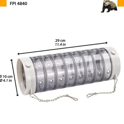 Accessoires rongeurs ferplast tube fpi 4840 plastique tunnel furets modulable