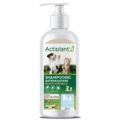 ACTIPLANT - Shampooing 2en1 anti odeur pour chiot et chaton : 250ml