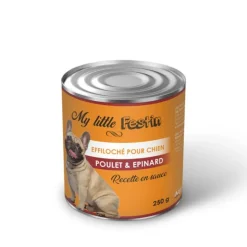 AGECOM - My little festin - pâtée chien poulet / epinard 250 g