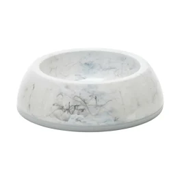 ANIMALLPARADISE - Ecuelle blanche marbré 0.6 litres ø 21 cm pour chat et chien