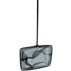 ANIMALLPARADISE - Epuisette filet noir, maille moyenne, 20 cm x 16 x 53 cm aquarium